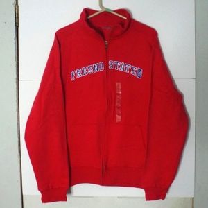 Fresno State Red Zip up Sweatshirt size Large